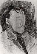 Mikhail Vrubel Portrait of Valentin Serov china oil painting artist
